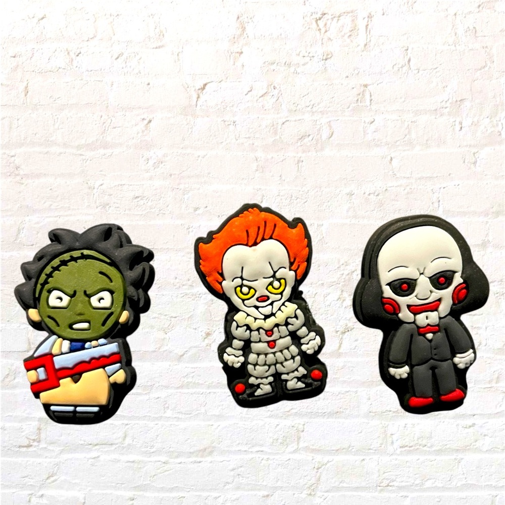 Leather Face, It, and Billy Shoe Charms